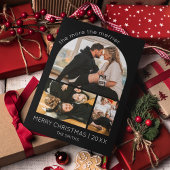 Meer de Merrier Arch Foto Kerstzwangerschap Feestdagenkaart