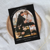 Meer de Merrier Arch Foto Kerstzwangerschap Feestdagenkaart