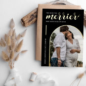 Meer de Merrier Black Gold Kerstzwangerschap Folie Feestdagenkaart