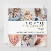 Meer De Merrier foto Kerstmis Geboorte Feestdagenkaart (Voorkant)