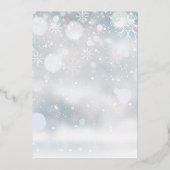 Meer De Merrier Foto Kerstmis Geboorte Goud Folie Feestdagenkaart (Achterkant)