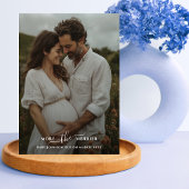 Meer De Merrier Foto Zwangerschap Kerstmis Feestdagenkaart