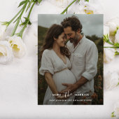 Meer De Merrier Foto Zwangerschap Kerstmis Feestdagenkaart