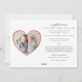 Meer De Merrier Twins Vakantie Geboorte Aankondigi Feestdagenkaart (Achterkant)