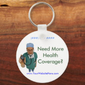 Meer dekking voor de gezondheid nodig? sleutelhanger (Voorkant)