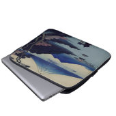 Meer, dennenboom en berg - Japan Laptop Sleeve (Voorkant onderkant)