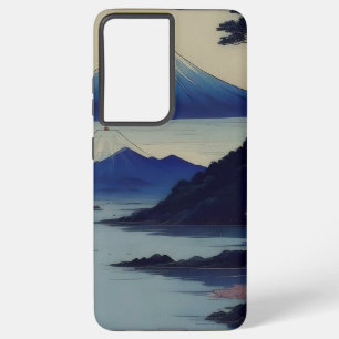 Meer, dennenboom en berg - Japan Samsung Galaxy Hoesje