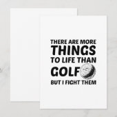 MEER DINGEN IN HET LEVEN DAN GOLF AANKONDIGING (Voorkant / Achterkant)