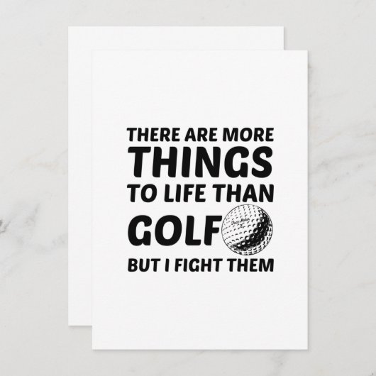 MEER DINGEN IN HET LEVEN DAN GOLF AANKONDIGING (Voorkant / Achterkant)