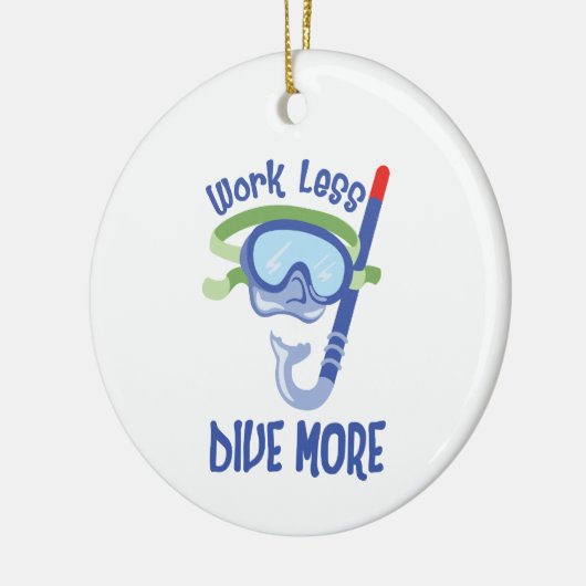 Meer duiken keramisch ornament (Links)