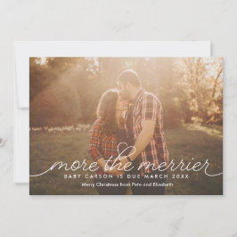 Meer een kerstkaart voor zwangerschap bij Merrier