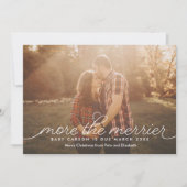 Meer een kerstkaart voor zwangerschap bij Merrier (Voorkant)