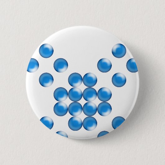 meer eenpels ronde button 5,7 cm (Voorkant)
