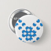 meer eenpels ronde button 5,7 cm (Voorkant /achterkant)