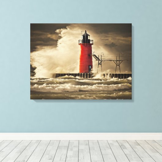 Meer effect canvas afdruk (Insitu (Houten vloer))