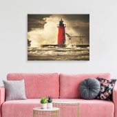 Meer effect canvas afdruk (Insitu (Woonkamer))