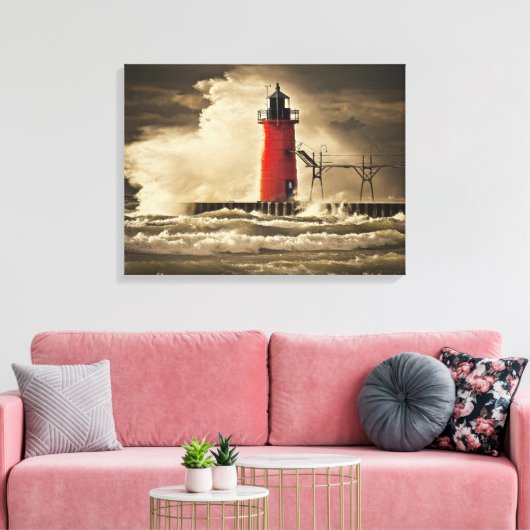 Meer effect canvas afdruk (Insitu (Woonkamer))