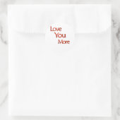 Meer elegante liefdesontwerp waar je van houdt ronde sticker (Tas)
