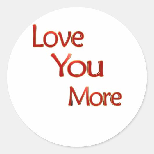 Meer elegante liefdesontwerp waar je van houdt ronde sticker (Voorkant)