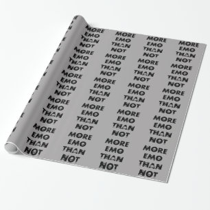 MEER EMO DAN NIET DONKERE ZWARTE GRIJZE GRIJZE CADEAUPAPIER