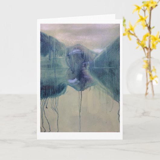 Meer en bergen kaart (Gele Bloem)