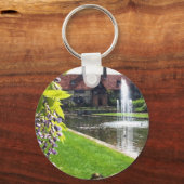 Meer en fontein bij RHS Wisley Sleutelhanger (Voorkant)