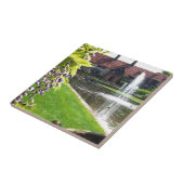 Meer en fontein bij RHS Wisley Tegeltje (Zijkant)