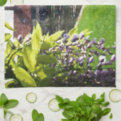 Meer en fontein bij RHS Wisley Theedoek (Gevouwen)