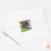 Meer en fontein bij RHS Wisley Vierkante Sticker (Envelop)