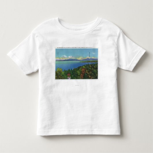 Meer en Groene bergen Kinder Shirts (Voorkant)
