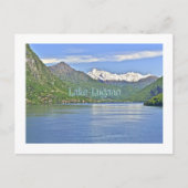 MEER EN MET SNEEUW BEDEKTE BERG/ZWITSERLAND BRIEFKAART (Voorkant)