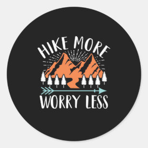 Meer en minder zorgen ronde sticker