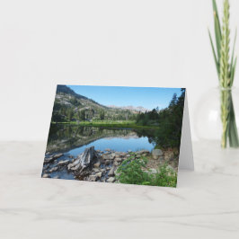Meer en reflectie, leeg Wenskaart Kaart