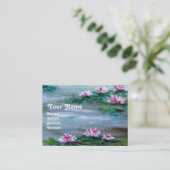 MEER EN WATERLELIES VISITEKAARTJE (Staand voorkant)