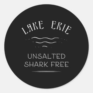 Meer Erie Vissen Vakantie Ongezouten Haai Gratis G Ronde Sticker