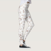 Meer espressie minder depressie | patroon koffiebo leggings (Rechts)