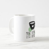Meer espresso minder depressie koffiemok (Voorkant links)