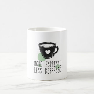 Meer espresso minder depressie koffiemok