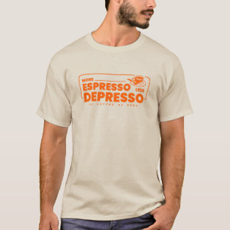 Meer espresso minder depressie t-shirt