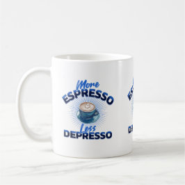 Meer espresso, minder depressieve Mok