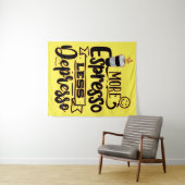 Meer Espresso Minder Depresso - Espresso Liefde Wandkleed (In Situ (horizontaal))