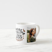 Meer Espresso Minder Depresso gepersonaliseerde 2 Espresso Kop (Voorkant rechts)