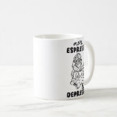 Meer Espresso Minder Depresso Kat Koffiemok (Voorkant rechts)