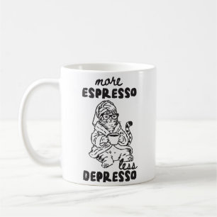 Meer Espresso Minder Depresso Kat Koffiemok