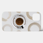 Meer Espresso Minder Depresso Kitchen Case-Mate iPhone Case (Achterkant (horizontaal))