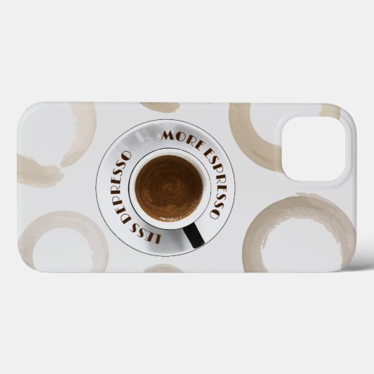 Meer Espresso Minder Depresso Kitchen Case-Mate iPhone Case (Achterkant (horizontaal))
