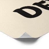 Meer Espresso Minder Depresso Koffie Zwart Poster (Hoek)