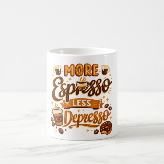 Meer Espresso Minder Depresso Koffiemok (Center)