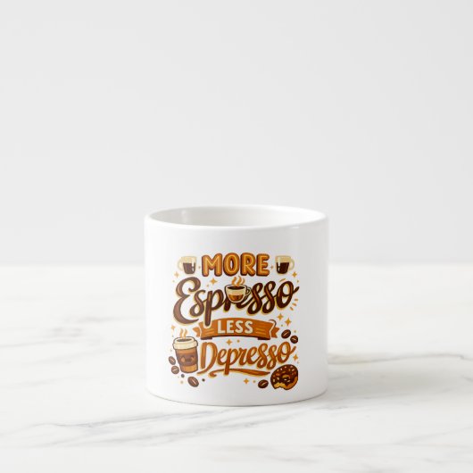 Meer Espresso Minder Depresso Kop (Voorkant)