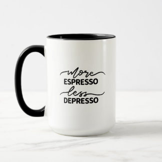 Meer Espresso Minder Depresso Mok